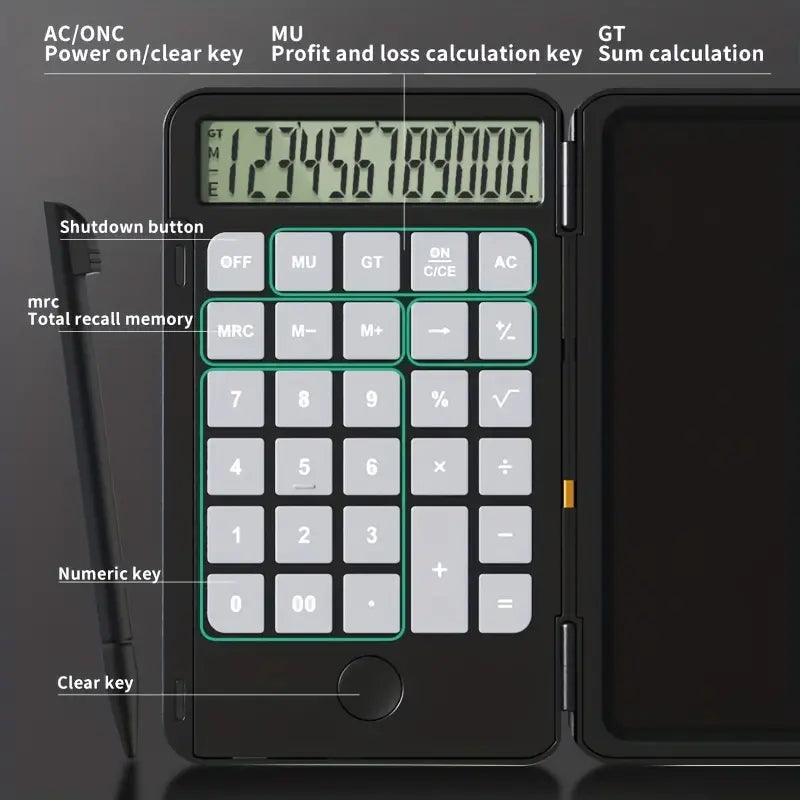 Compact LCD Calculator – Desk & School Essential