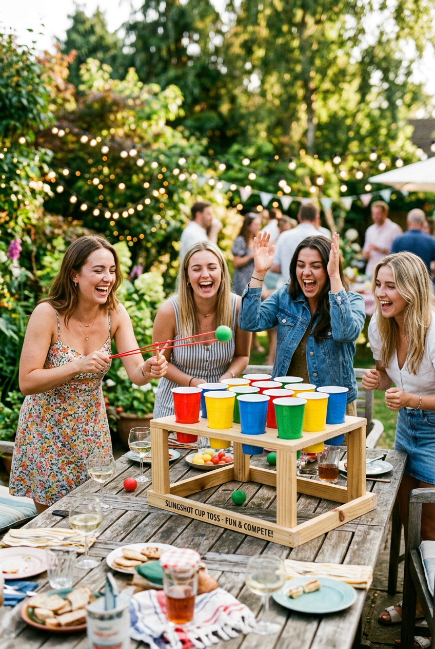 Slingshot Cup Toss Game lifestyle image